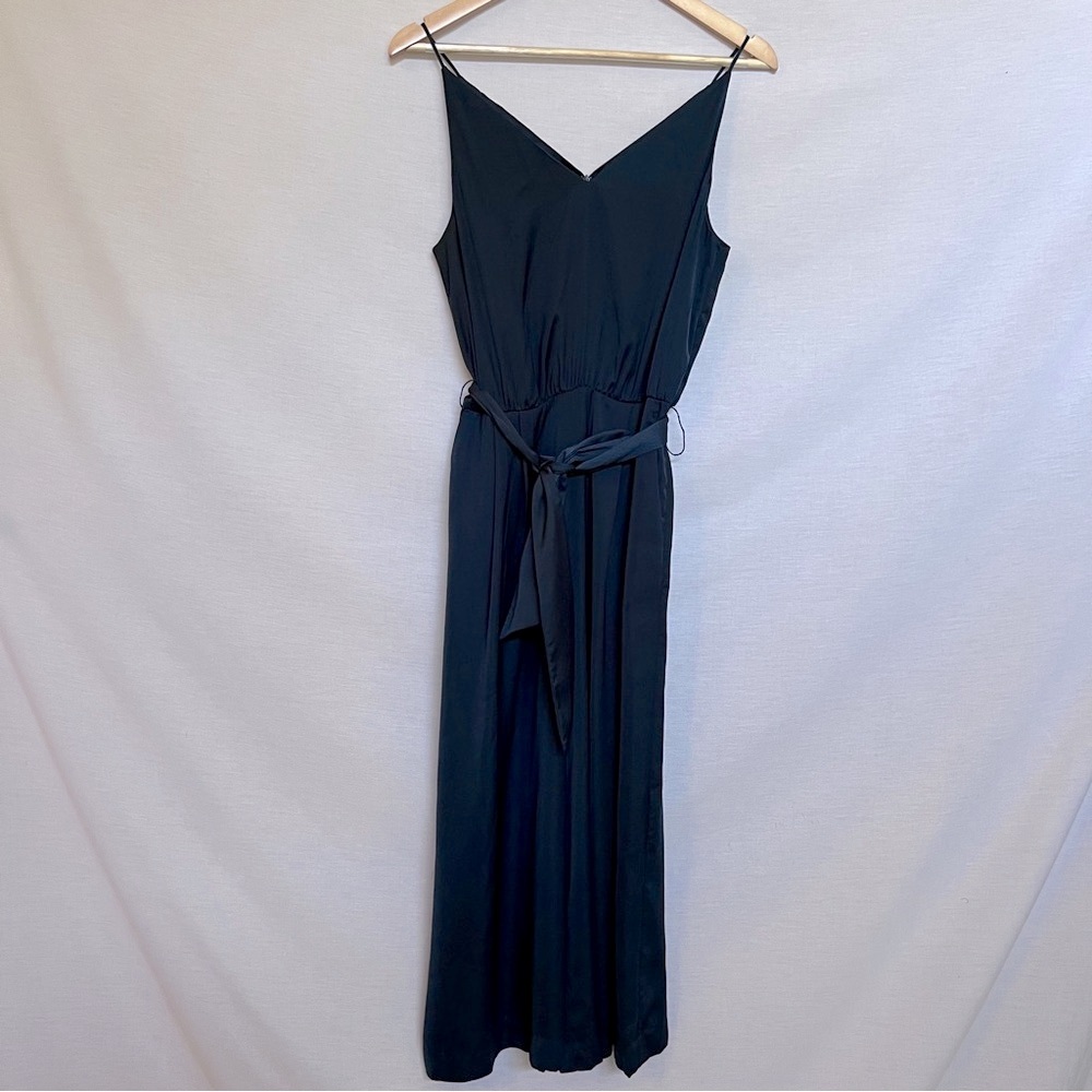 H&M Dark Blue Jumpsuit Wide Leg